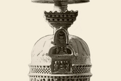 Stupa, site Loriyan tangai, Gandhara, reproduction, 2ème siècle  - wikimedia commons, domaine public