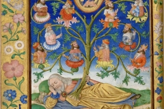 Arbre de Jesse, psautier flamand, 1500 - wikimédia commons, domaine public