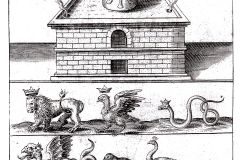 Michael Maier, bestiaire alchimique, Tripus Aureus, 1618 - domaine public