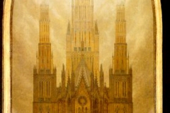 La cathédrale, Caspar David Friedrich, 1818 - wikimedia commons, domaine public