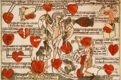 Le pouvoir de Dame Minne sur le cœur des hommes, Maître Gaspar de Ratisbonne, 1479 - wikimedia commons, domaine public