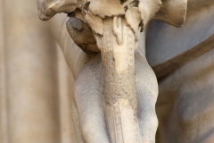 Bouquet de roses, détail sculpture cathédrale Notre Dame de Paris - SL2016