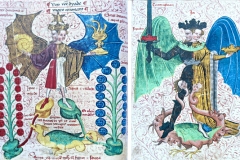 Androgyne luciférien et androgyne alchimique, Livre de la Sainte Trinité, 15ème siècle - domaine public