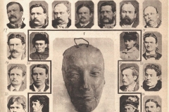 Atlas de l’homme criminel, criminels nés fous,  Cesare Lombroso, 1887 - wikimedia commons, domaine public
