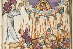 La 7ème coupe de la colère de Dieu, Apocalypsis cum figuris, 1300, BnF-Source gallica.bnf.fr/BnF