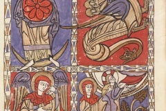 La femme vêtue de soleil, Beatus dit de Navarre, 1366-Source gallica.bnf.fr/BnF