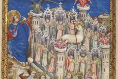 Nouvelle Jérusalem, cité Apocalypse flamande, 1500, BnF-Source gallica.bnf.fr/BnF