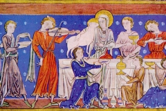 Les noces de l’Agneau, Trinity Apocalypse, 1260-Wikimedia commons, domaine public