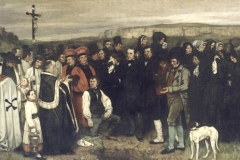 Un enterrement à Ornans, Courbet, 1850 - wikimedia commons, domaine public