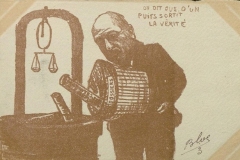 Carte postale allemande, affaire Dreyfus, 1900 - domaine public