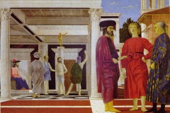 La flagellation du Christ, Pierro Della Francesca, 1445 - wikimedia commons, domaine public