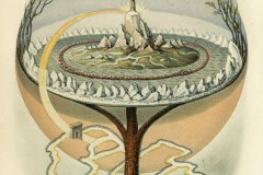 L’arbre du Monde scandinave Yggdrasil, Oluf Bagge, 19ème siècle - wikimedia commons, domaine public