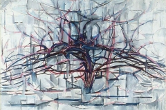 Arbre horizontal, Piet Mondrian, 1911 - wikimédia commons, domaine public