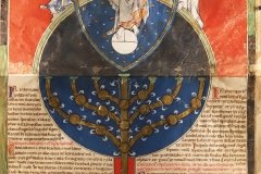 Arbre généalogique, détail, Compendium historiae in genealogia Christi, Pierre de Poitiers, 12ème siècle - SL2022