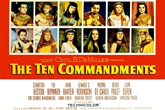Les dix commandements, l'affiche du film de Cécil B. de Mille - wikimedia commons (domaine public)