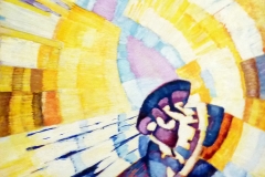 Kupka, la forme du jaune (Notre-Dame), détail - SL