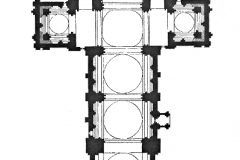 Plan en croix de la Cathédrale Saint Pierre d'Angoulême - SL