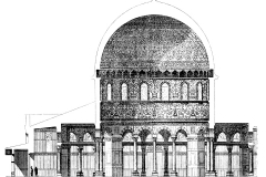 Plan du Dôme du Rocher à Jérusalem -wikipedia commons, domaine public