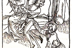 Ulrich Molitor, sorcières se rendant au sabat, 1488 - wikimedia commons, domaine public