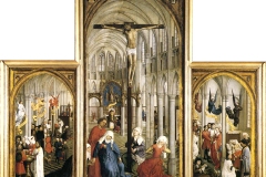 L’autel des 7 sacrements, Rogier van der  Weyden, 15ème siècle - wikimedia commons, domaine public