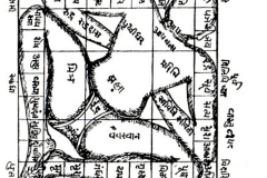 Plan  de temple hindouiste Vâstu Purusha - wikimedia commons, domaine public