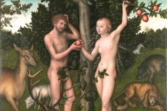 Adam et Eve, Lucas Cranach l’Ancien, 1526 - wikimedia commons, domaine public