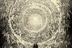 La Rose céleste, la Divine Comédie,  Gustav Doré, 1892 - wikimedia commons, domaine public
