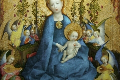 Stefan Lochner, Madonne dans un jardin de roses, 1442 - wikimedia commons, domaine public