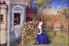Emilie dans son jardin, Barthélémy d’Eyck, vers 1465 - wikimedia commons, domaine public