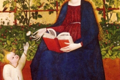 La Madone aux fraisiers, Maître du Haut Rhin, v. 1420 - wikimedia commons, domaine public