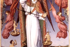 Le Jugement dernier, Rogier van der Weyden, Hospices de Beaune, v1450 - wikimedia commons, domaine public