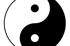 Symbole du Yin et du Yang - wikimedia commons, domaine public