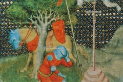 Lancelot et le Graal, miniature 15ème siècle - domaine public