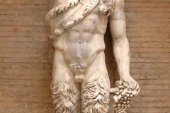 Pan, satyre de la vallée, théâtre de Pompée, fin époque hellénistique - wikimedia commons, domaine public