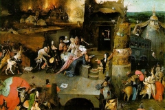 Tentation de St Antoine, Jérome Bosch, v. 1500 - wikimedia commons, domaine public