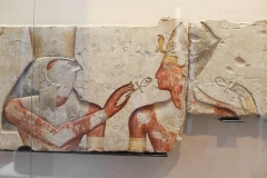 Ramses II parmi les dieux, musée du Louvre, 1275 av. J.C. - SL