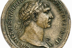 Monnaie romaine, sesterce de Trajan, 105 après J.C. - wikimedia commons, by Classical Numismatic Group CC BY SA 3.0