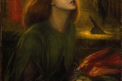 Beata Béatrix, Dante Gabriel Rossetti, 1870 - wikimedia commons, domaine public