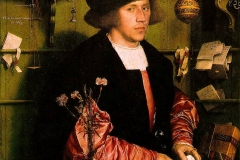 Georg Giese, un marchand allemand à Londres, Hans Holbein le jeune, 1532 - wikimedia commons, domaine public
