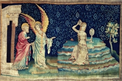 La grande prostituée, tapisserie de l’Apocalypse d’Angers, 14ème siècle - wikimedia commons, domaine public