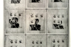 9 photographies polaroid d’un miroir, William Anastasi, 1967