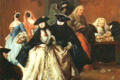 Le Ridotto à Venise, Pietro Longhi, 1750 - wikimedia commons, domaine public