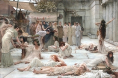 Les femmes d’Amphissa, Sir Lawrence Alma-Tadema, 1887 - wikimedia commons, domaine public