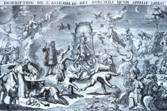 Assemblée des sorcières, gravure 18ème siècle - SL, domaine public