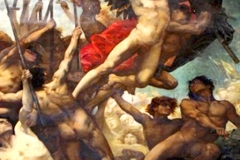 La révolte de Lucifer et des anges rebelles, Eugène Delacroix, 1876 - wikimedia commons, domaine public