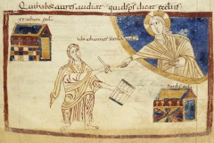 St Jean l’évangéliste, Apocalypse de Trèves, 9ème siècle, BnF-Source gallica.bnf.fr/BnF
