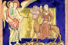 La prostituée de Babylone, Apocalypse de Lambeth, 1260-Wikimedia commons, domaine public