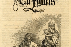 Couverture de l’Apocalypse de Jean, Albrecht Dürer, 1498 -Wikimedia commons, domaine public