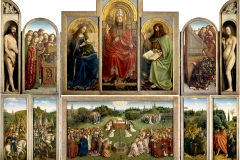 Retable de l’Agneau Mystique, Frères van Eyck, 1432-Wikimedia commons, domaine public