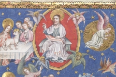 Les noces de l’Agneau, Apocalypse flamande, détail, 1500, BnF-Source gallica.bnf.fr/BnF